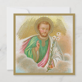 St. Joseph aus einer "Pilgerkarte" (Detail; B 01)