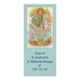St. Joseph aus einer "Pilgerkarte"mit Gebeten Werbekarte