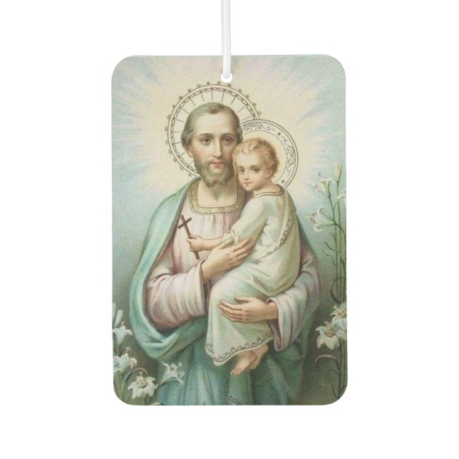 St. Joseph Baby Jesus Lily Autolufterfrischer (Vorderseite)