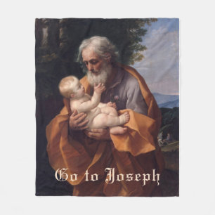 St. Joseph Baby Jesus Religiöses katholisches Geb Fleecedecke