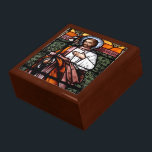 St. Joseph beten für uns - Buntglasfenster Schmuckschachtel<br><div class="desc">Fotografie eines schönen Buntglasfensters des heiligen Josef,  der jetzt in der "öffentlichen Domäne" ist. Einige der Produkte mit diesem Bild sagen auch "St. Joseph,  betet für uns". Fühlen Sie sich frei,  die Hintergrundfarben zu ändern und/oder Ihre eigenen Wörter über die Anpassungstools hinzuzufügen.</div>