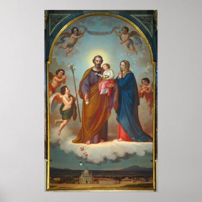 St. Joseph, Bewahrer der Kirche Poster (Vorne)