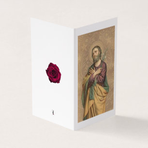 St. Joseph Catholique Condolence Merci Cartes