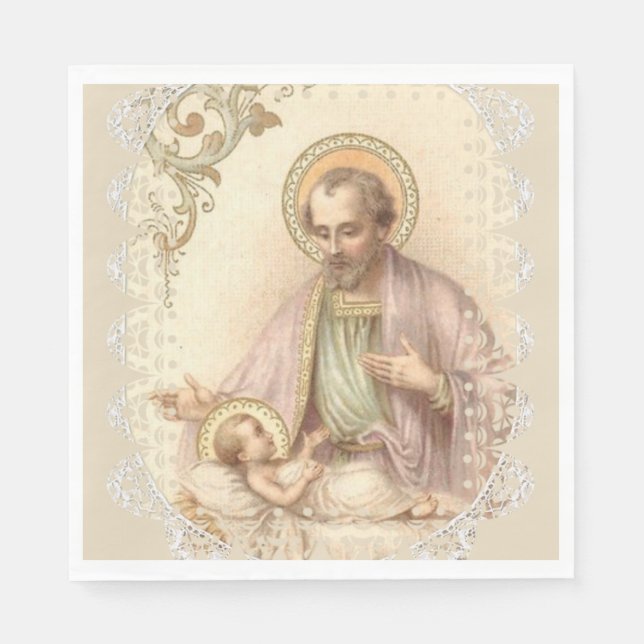 St. Joseph Day Fest Napkins Serviette (Vorderseite)