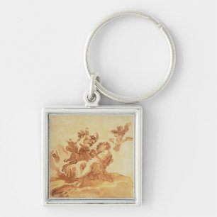 St Joseph, der das Christus-Kind verehrt (Stift, Schlüsselanhänger