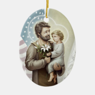 St Joseph der Schutz Keramik Ornament
