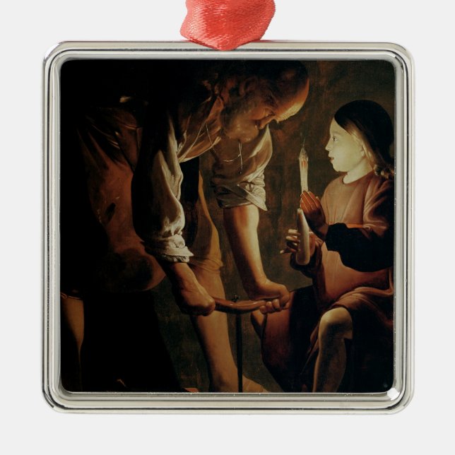 St Joseph, der Tischler Ornament Aus Metall (Vorne)