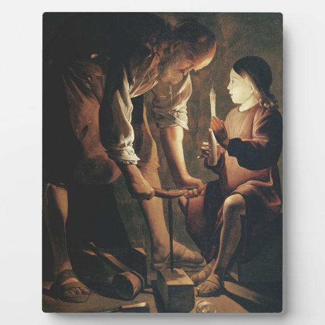 St. Joseph Der Zimmermann Fotoplatte (Vorderseite)
