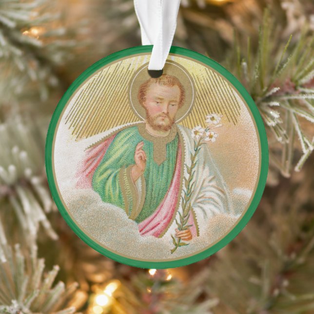St. Joseph d'une "carte de pèlerinage" (Détail; B  (Arbre)