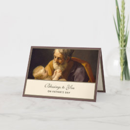 St. Joseph Fathers Day Jesus Religious Card Karte