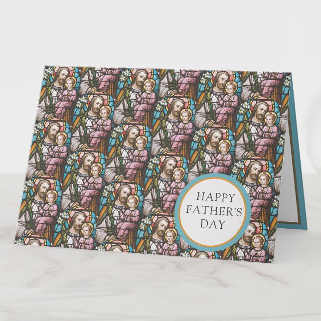 St. Joseph Fathers Day Katholic Religious Card Karte (Von Creator hochgeladen)