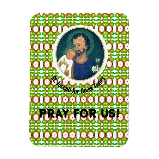 St Joseph für diese Zeiten Magnet (Vertikal)
