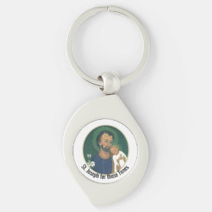 St Joseph für diese Zeiten Schlüsselanhänger
