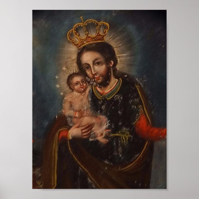 St. Joseph gekrönt vom Säugling Jesus Poster (Vorne)