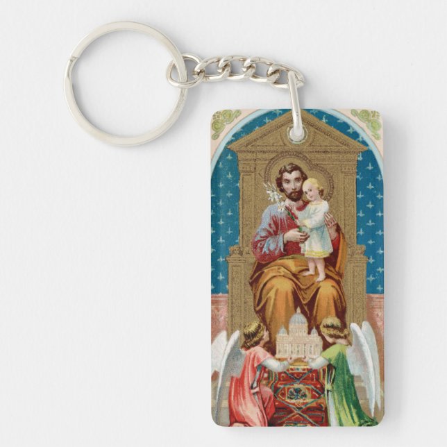 St. Joseph, Kleinkind CC, Engel mit Vatikanmodell Schlüsselanhänger (Vorderseite)