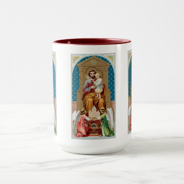 St. Joseph, Kleinkind CC, Engel mit Vatikanmodell Tasse (Zentrum)