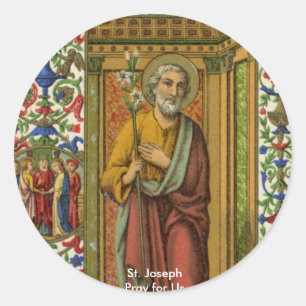 St. Joseph (KSC) Rundsticker Runder Aufkleber