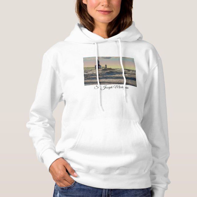 St Joseph Lighthouse Painterly Hoodie (Vorderseite)