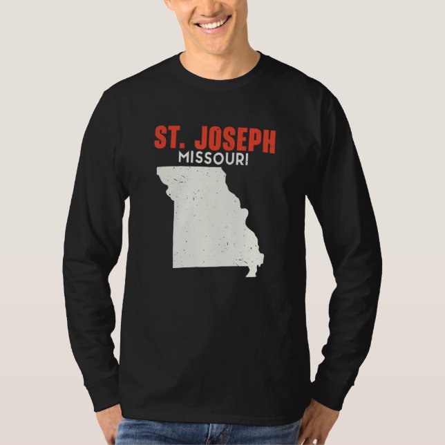 St Joseph Missouri USA State America Travel Missou T-Shirt (Vorderseite)