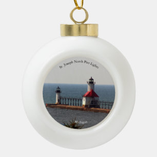 St Joseph NordPierhead beleuchtet Verzierung Keramik Kugel-Ornament
