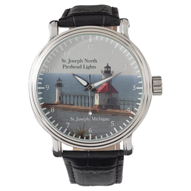 St. Joseph North Pierhead Lights Armbanduhr (Vorderseite)