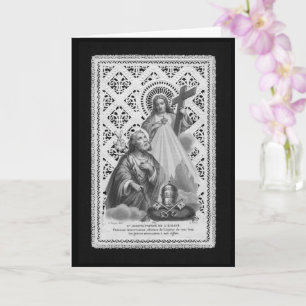 St. Joseph, päpstliche Symbole und die SHJ (LT 02) Karte