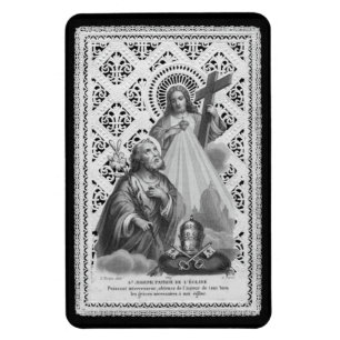 St. Joseph, päpstliche Symbole und die SHJ (LT 02) Magnet