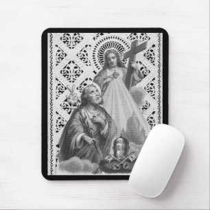 St. Joseph, päpstliche Symbole und SHJ (Detail; LT Mousepad