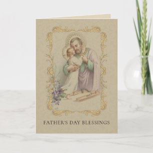 St. Joseph Pater Jesus Traditioneller Heiliger Karte