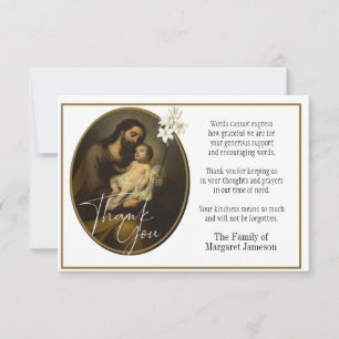 St. Joseph Religious Vielen Dank Dankeskarte