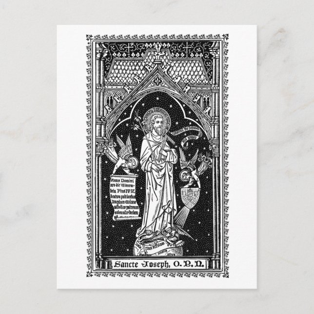 St. Joseph, Schirmherr der Kirche (DT 01) Postkart Postkarte (Vorderseite)