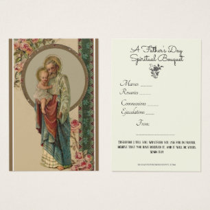 St. Joseph Spiritual Bouquet Gebet Heilige Karte