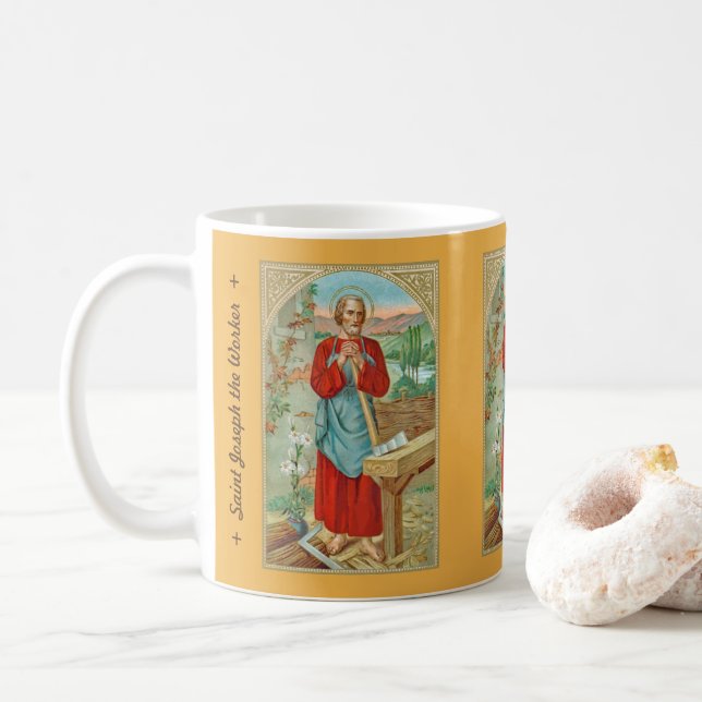 St Joseph the Worker (BK 31, Style 2) Tasse 3 (Mit Donut)