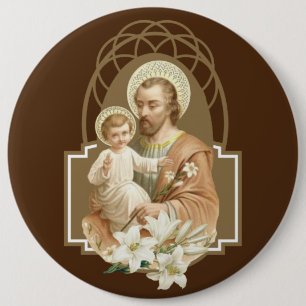 St Joseph u. Kind Jesus Button