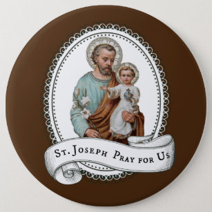 St Joseph u. Kind Jesus Button