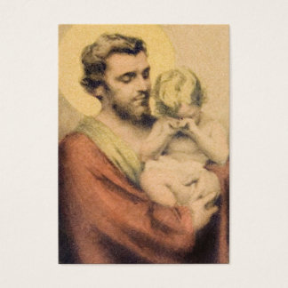 St. Joseph und Baby Jesus Heilige Karte