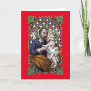 St. Joseph und das Christ Child (DPT 002) Feiertagskarte