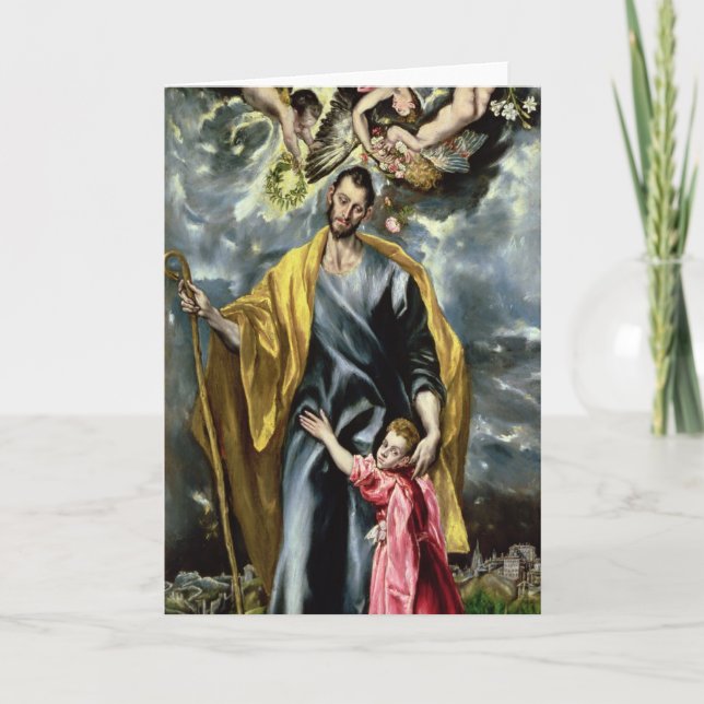 St Joseph und das Christus-Kind, 1597-99 Karte (Vorderseite)