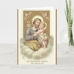 St. Joseph  VATERTAG Engel Lilie Karte