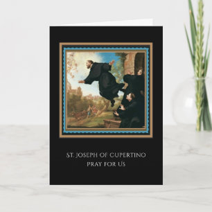 St. Joseph von Copertino katholischer Gebet Karte