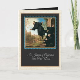 St. Joseph von Cupertino katholisches Gebet Karte