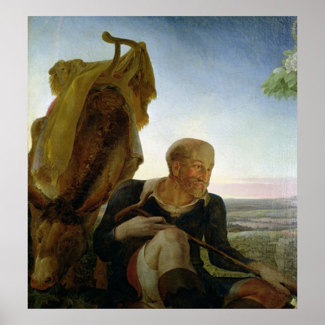 St Joseph von der 'Erholung auf dem Flug nach Ägyp Poster (Vorne)