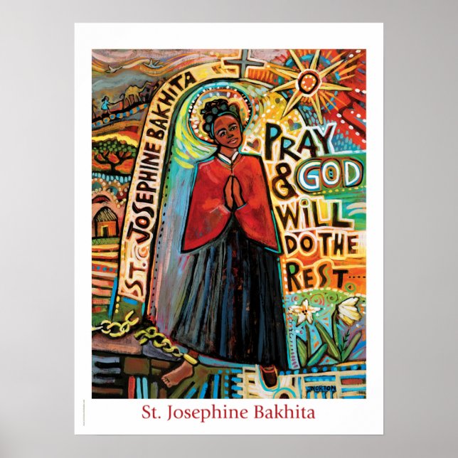 St. Josephine Bakhita katholisches Klassenzimmer-P Poster (Vorne)
