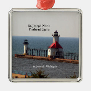 St Josephnordpier beleuchtet Verzierung Ornament Aus Metall