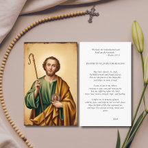 St. Jude Foto Gebetskarte