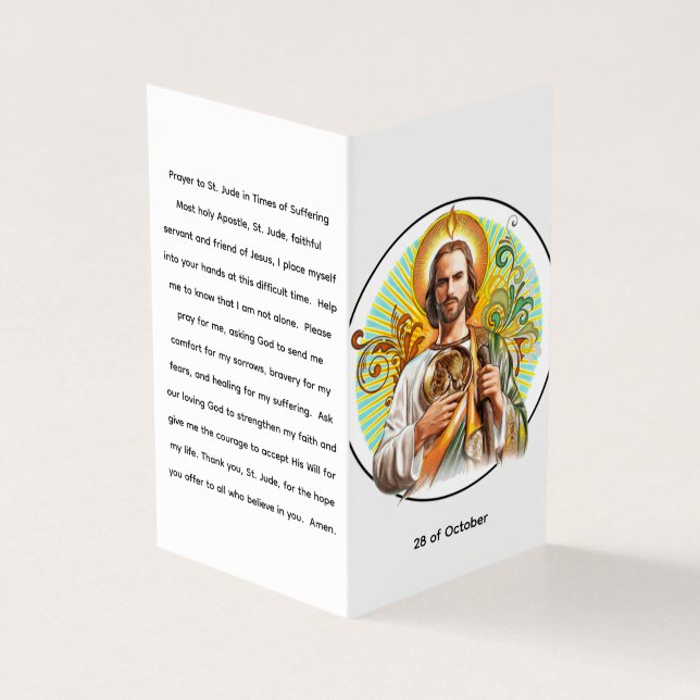 St. Jude Thaddäus Gebetskarte (Vorderseite)