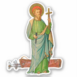 St Jude Thaddeus, für schwierige Golf Shots angeru Aufkleber
