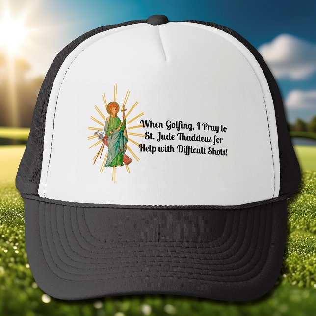 St Jude Thaddeus, für schwierige Golf Shots angeru Truckerkappe (Von Creator hochgeladen)