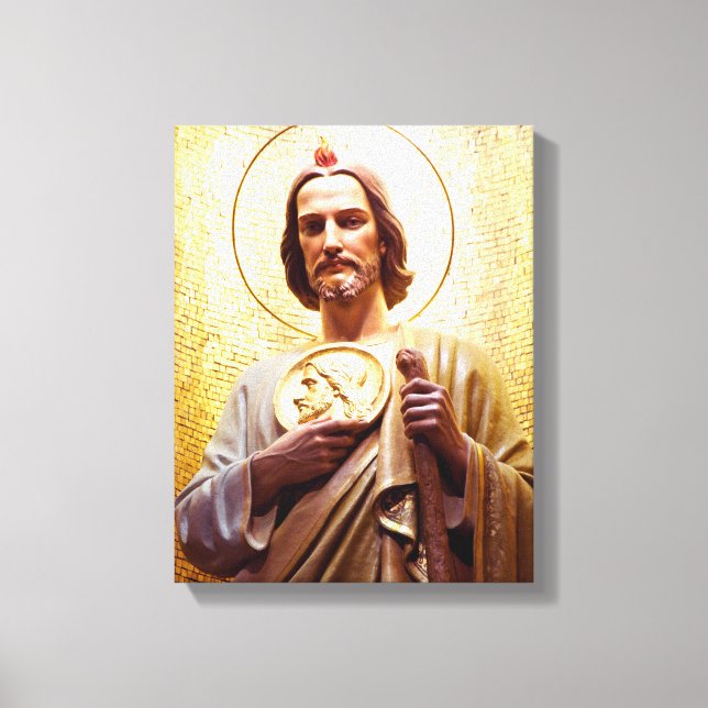 St. Jude Thaddeus, Schutzpatron des Unmöglichen. Leinwanddruck (Vorderseite)