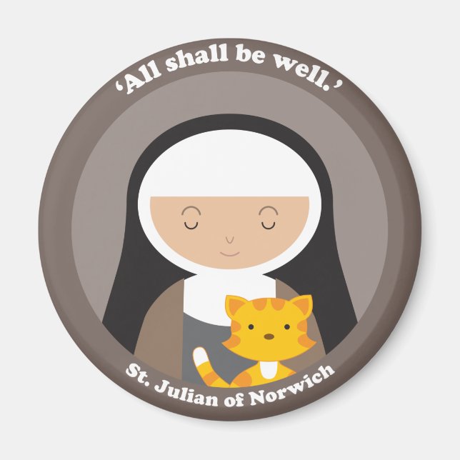 St. Julian von Norwich Magnet (Vorne)